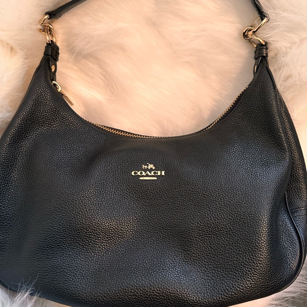 Coach Mara Black Hobo Purse